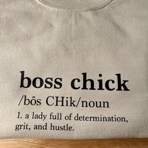 Crew neck oversized sweater